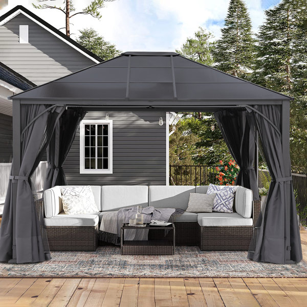 ABCCANOPY The Polycarbonate Roof Gazebos Metal Patio Gazebo Wayfair